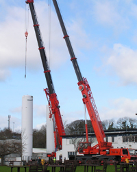 Cranes hired under CPA Contract Lift terms.